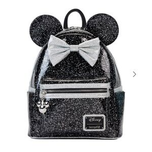 Loungefly Disney Minnie Mouse Exclusive Happy New Year Glitter Mini Backpack